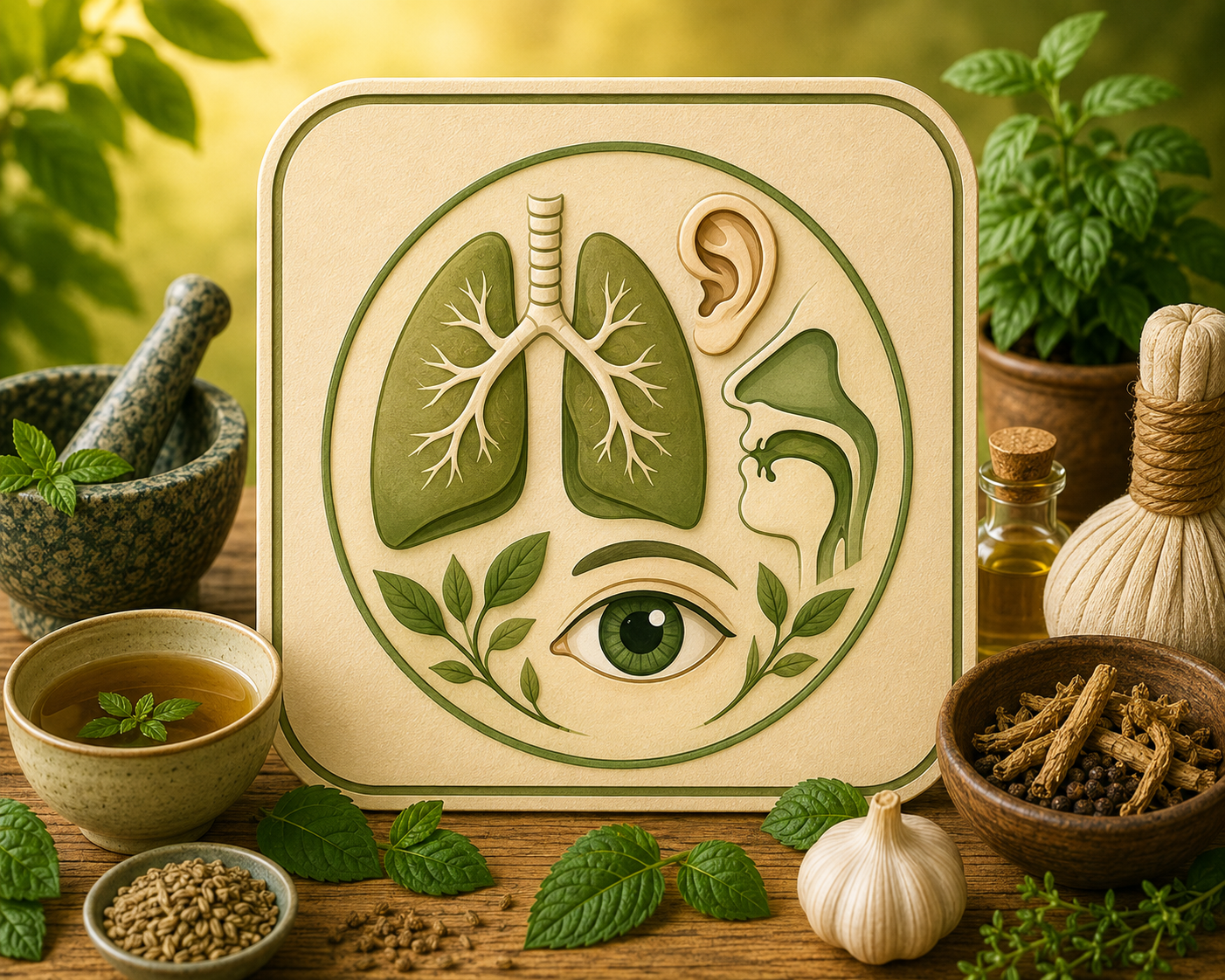 Bronchopulmonary, ENT and eye treatment