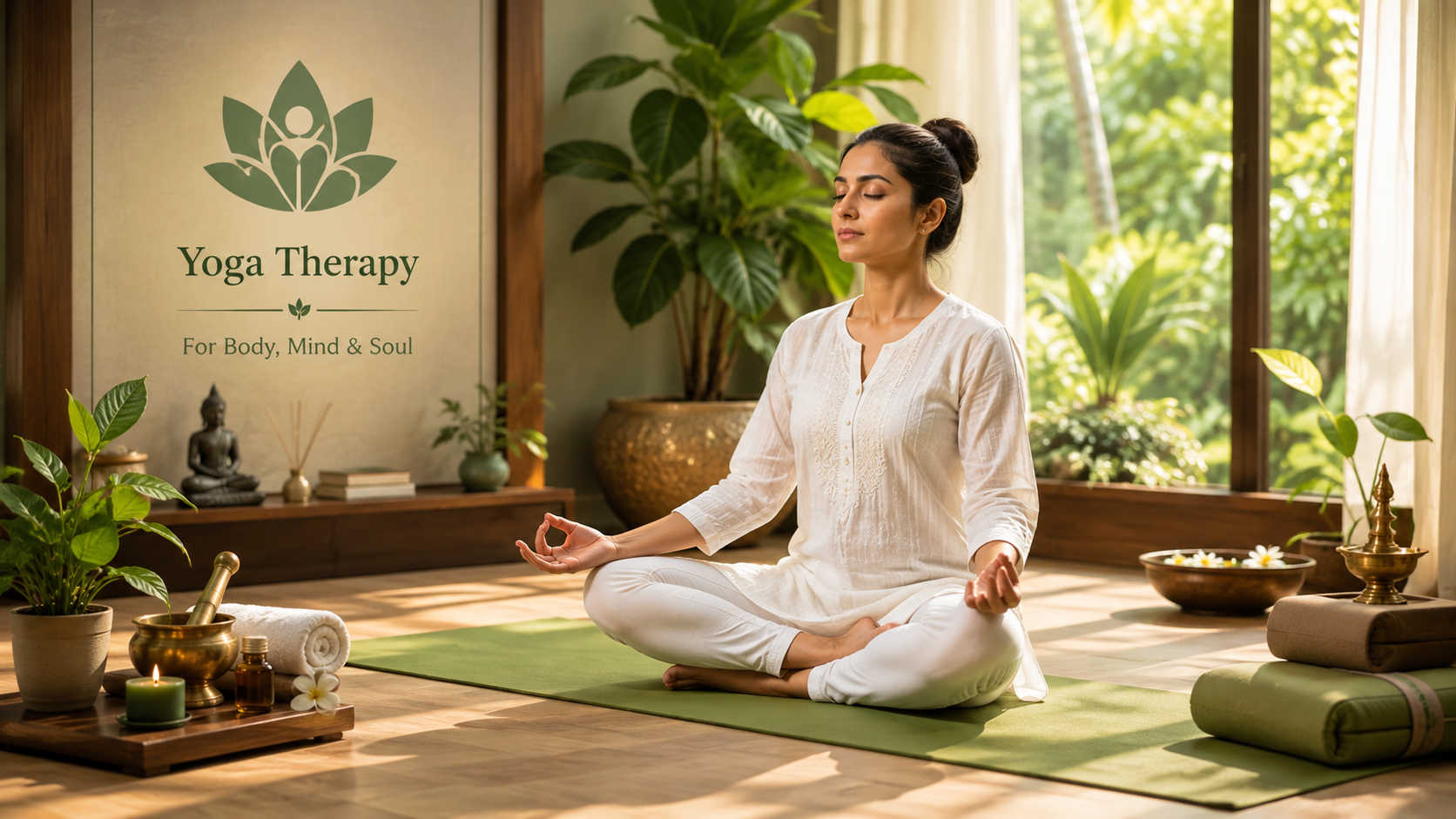 Yoga therapy session